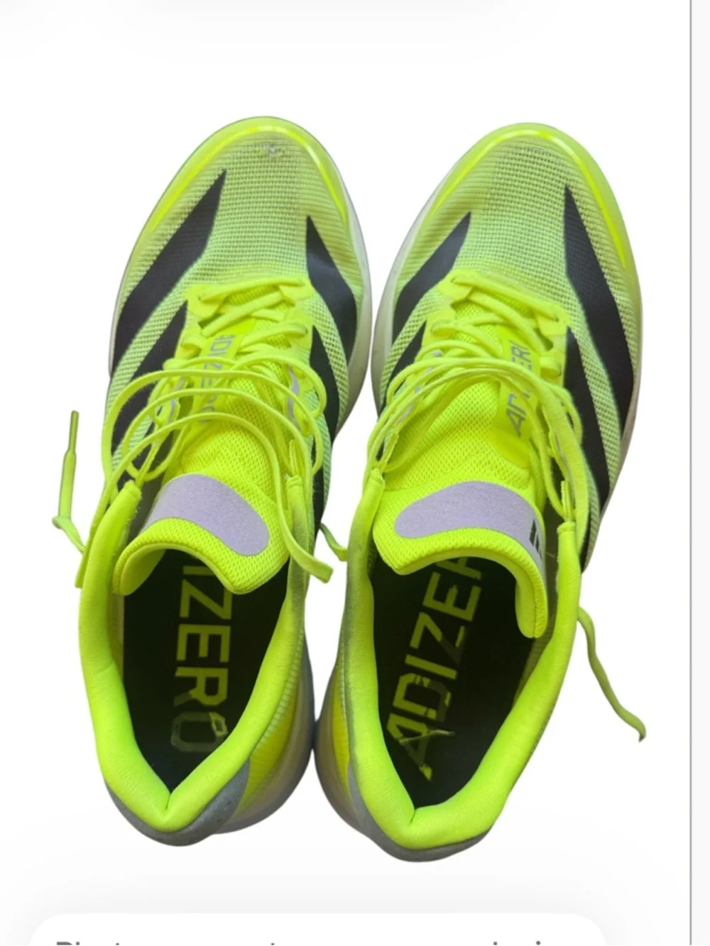 Adidas ADIZERO BOSTON 13M Men's Sneakers JQ2553 Lucid Lemon / Core Black 11.5